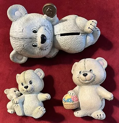 Morehead Rag Tag Teddy Figurines & Bank • $20