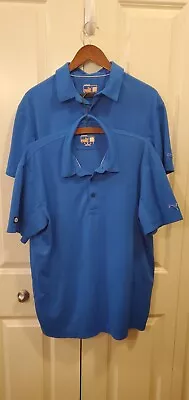 Puma Blue  Cool Cell  Golf Polo Large.  Lot Of Two • $12.99