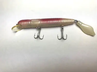 Vintage Mann’s  Hard Worm Surface Running Lure With Tail Fishing Lure • $20