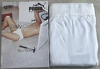 PUMA Vintage 2000's Bodywear Daily Cotton Slip/Brief - XLarge White • $49.99