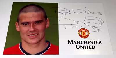 David Healy Signed Club Card  Photo Autograph Manchester United Man Utd • £39.99