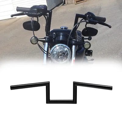 Black 5.12  Rise Z-Bars 1  Handlebars Fit For Harley Sportster 883 1200 Dyna • $75.99
