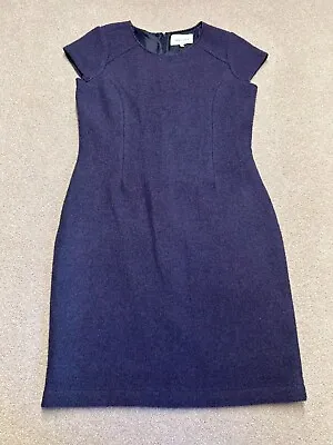 £21.99 • Buy Kew 159 Wool Dress Purple Size UK 14 Midi