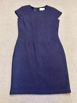 £21.99 • Buy Kew 159 Wool Dress Purple Size UK 14 Midi