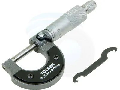 0-25mm External Metric Gauge Micrometer Machinist Measuring Tool Case • $23.81