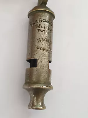 Vintage Brass Acme City Whistle . Stamped Nagaf London • $43.52