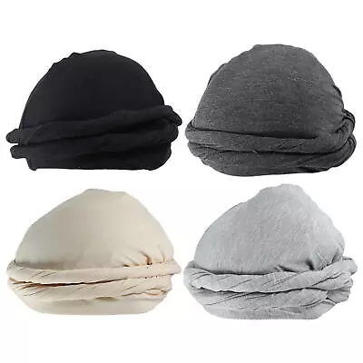 Halo Turban Durag For Men Satin Silk Lined Elastic Turban Head Wrap Head Scarf • $10.97