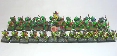 36x Citadel WFB  Goblin Bowmen (Painted) • £40