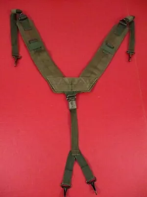 Post-Vietnam Era US Army M1967 LC 1 Nylon Y-Pattern Load Bearing Suspenders NICE • $10.99