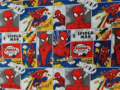 Spiderman - 100% COTTON FABRIC • £7.99