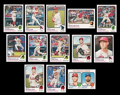 2022 Topps Heritage Philadelphia Phillies 13 Card Team Set • $12