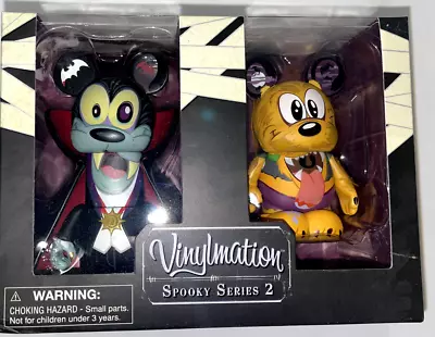 Disney Vinylmation 3  Spooky Series #3 Goofy And Pluto Halloween 2 Pack Set • $45