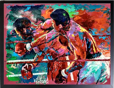 Sale Muhammad Ali Rumble Handmade Acrylic Painting 36H X 24W  Was $1995 Now $595 • $595