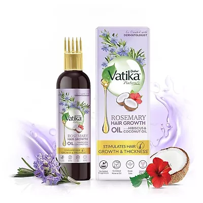 Dabur Vatika Rosemary Hair Growth Oil With Hibiscus & Coconut Oil (200 Ml) • $37.83