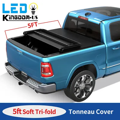 5FT Tri-Fold Soft Tonneau Cover Truck Bed For 2019-2023 Ford Ranger Pickup • $115.99