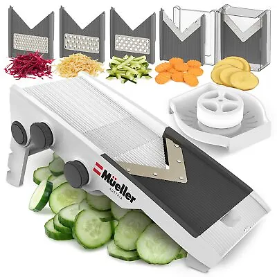 Multi Blade Adjustable Mandoline Cheese Vegetable Slicer Cutter Shredder Grater • $32.99