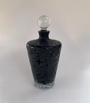Michael Weems Decanter Vase Rare Signed Frosted Art Glass 2003 • $375