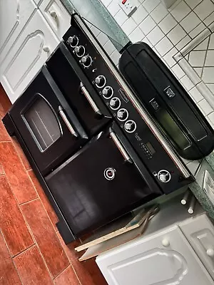 RANGEMASTER CLASSIC Deluxe 100cm INDUCTION ELECTRIC RANGE COOKER BLACK & CHROME • £1000