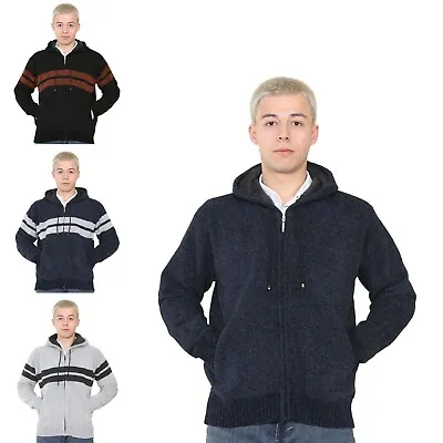 Brooklyn Direct 'Brannigan' Full Zip Fleece Lined Hooded Cardigan Ultra Soft • £19.89