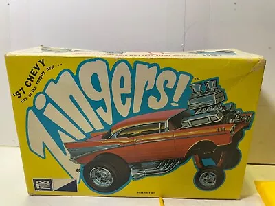 MPC 739 1/32 Scale Zingers! 1957 Chevy Hardtop Plastic Model Kit (started) • $40