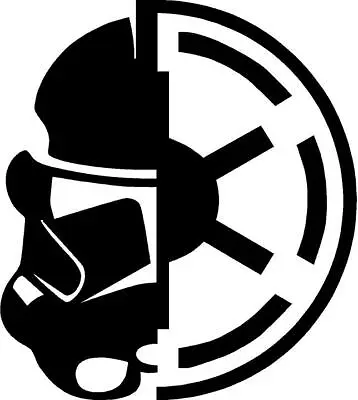 SIMILAR To STAR WARS 6  Galactic Republic Jedi Sith Decal Sticker Clone Trooper • $12.99