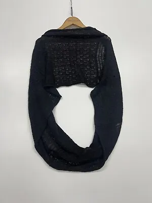 Vince Yak Infinity Wrap Scarf Black 50% Wool 50% Yak Light Weight. • $21.50