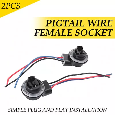 2x 3157 4157 4157NA Bulb Socket Turn Signal Light Harness Wire Plug Connectors • $10.49