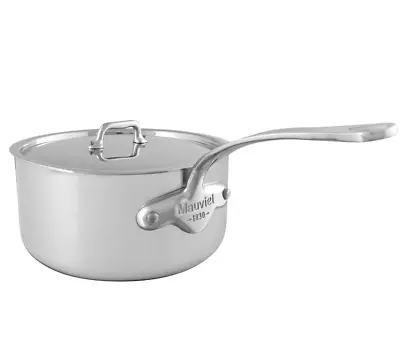 Mauviel M'URBAN 3 Sauce Pan With Lid Cast Stainless Steel Handle 2.6-Qt • $123