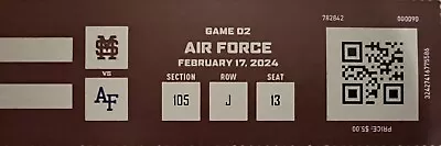 2024 Air Force Vs Mississippi State Bulldogs Baseball Ticket Stub Game 2 • $6.49