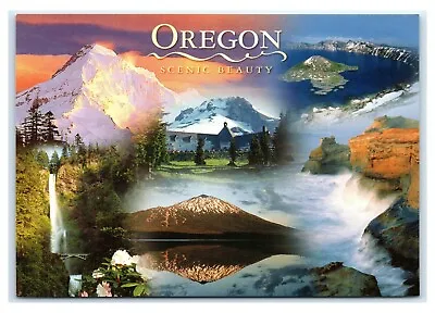 Postcard Oregon Scenic Beauty - Mt Hood Timberline Lodge Crater Lake Falls M8 • $1.99