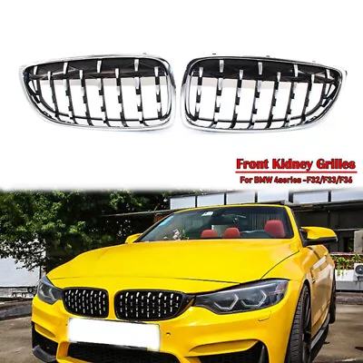 For BMW 4 Series F32 F33 F36 M4  Accessories Diamond Front Kidney Grilles Grill • $55.27