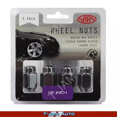 SAAS Wheel Nuts Taper 1/2 Chr 35mm 1x5PK For Ford Explorer 1996+ • $20.95