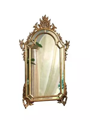 Maitland Smith Cipriani Mirror - Baroque Style Antique Gold Metal Leaf Finish • $1470