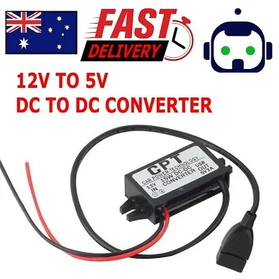 $8.84 • Buy Waterproof DC-DC Converter 12V Step Down To 5V Car USB Power Supply Module 3A