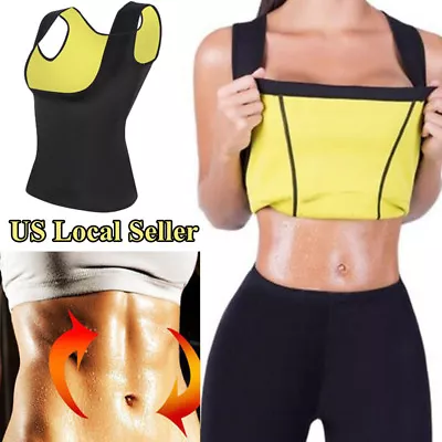 Neoprene Women Sauna Sweat Vest Waist Trainer Body Shaper Slimming Gym Yoga Tops • $12.79