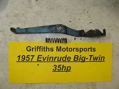 1957 EVINRUDE 35hp BIG-TWIN Outboard Motor Shift Lock Lever Arm Spring • $18