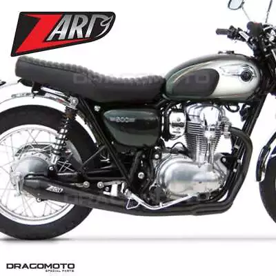 KAWASAKI W 800 2010 2011 ZARD Full Exhaust CONICAL Black RC ZKW173S00SSR-B • $1896.68