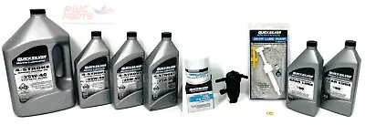 MERCURY QUICKSILVER V6 V8 175 200 225 250 300 100 Hour Service Kit Gear Lube 4.6 • $199.95