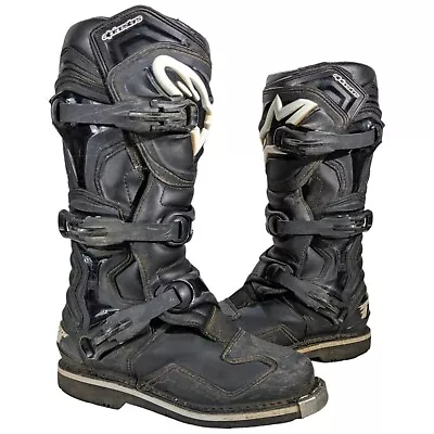 Alpinestars Tech 1 Motocross Boots Size 6 Black EU 39 • $100