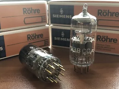 Siemens E88CC 6922 Preamp Tubes Matched Pair Original Box - Munich 1963/64 - NOS • £296.13