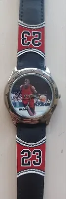 Vintage Michael Jordan 1997 Wilson  Chicago Bulls #23 Rare Red Black Wrist Watch • $27.99
