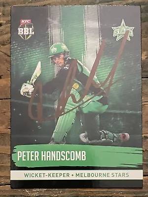 $1.49 • Buy Peter Handscomb Signed Melbourne Stars 2016 KFC Big Bash BBL T20 Cricket