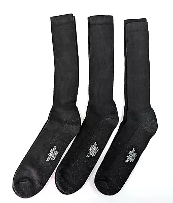 3 Pairs XL Size 14-16 Black Military Socks OTC Anti-Microbial Cotton Blend USA • $15.99