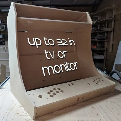DIY  TINY  Bartop / Tabletop Arcade Cabinet Kit For 32in TV Or 32in Monitor HAPP • $184.99