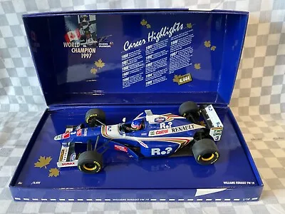1/18 Minichamps Villeneuve Williams Renault World Champion 1997 Limited Edition • $105.62
