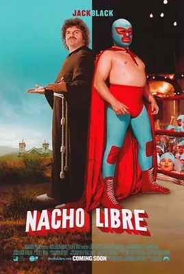 NACHO LIBRE Movie POSTER 27x40 Jack Black Efren Ramirez Troy Gentile Carla • $17.98