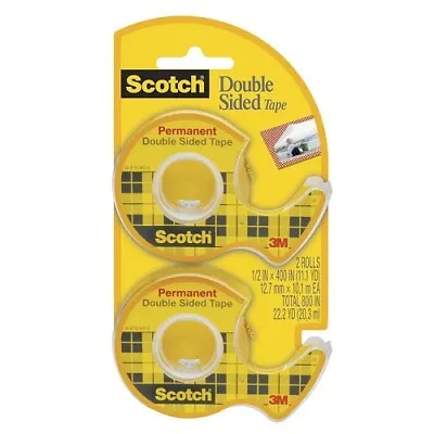 £15.80 • Buy 3M - 7010372559 - Scotch Double Sided Tape 137DM-2 1/2 In X 400 In (2EA)