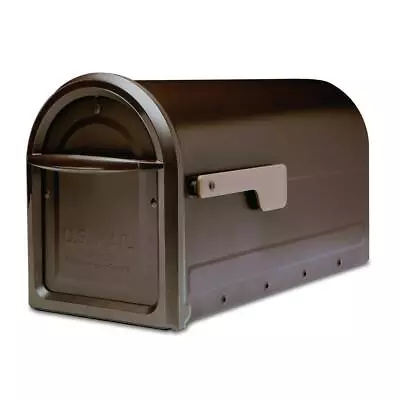 Architectural Mailboxes Post Mount Mailbox Large Galvanized Steel Champagne Flag • $47.34