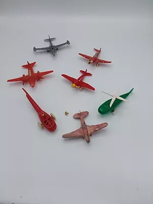 Vintage  Acme Sikorski Ideal Plastic Toy Airplane/Helo  Lot Of 7 Planes • $9.99