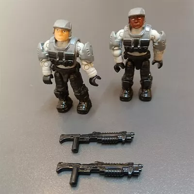 2X Marines Mega Bloks Halo Set 97519 Battleground Mini Figure Sgt GREY Toy Rare • $4.74